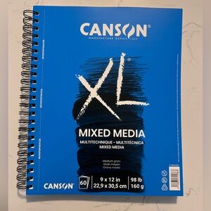 New Canson Mixed Media Sketchbook Blue